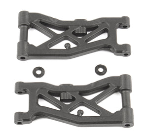 RC10B74 FT Front Suspension Arms, carbon fiber #92297