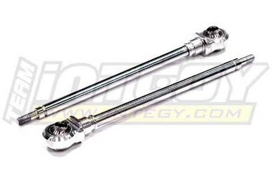 Replacement Rear Shafts and Rod Ends (2) for Baja Piggyback Shocks BAJ058 BAJ065SILVER