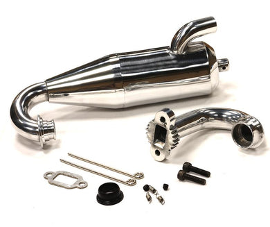 INTEGY Type A Chrome Tune Pipe Exhaust for Baja 5T #BAJ212