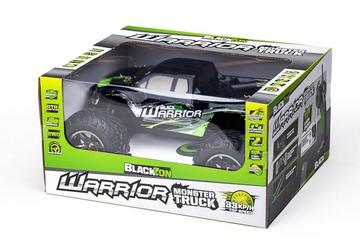 BLACKZON BZ540075 WARRIOR MT 1/12 2WD BRUSHED ELECTRIC MONSTER TRUCK RTR #BZ540075