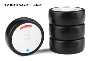 Team Corally - Attack RXA V2 rubber tires - 1/10 EP touring - 32 shore - Asphalt - 4 pcs