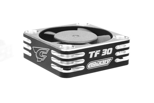 Team Corally - Ultra High Speed Cooling Fan TF-30 w/BEC connector - 30mm - Color Black - Silver  #C-53110-2