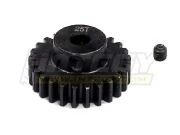 Billet Steel Pinion Gear 25T, 1M/5mm Shaft for 1/8 Off-Road & Savage Flux #C23179