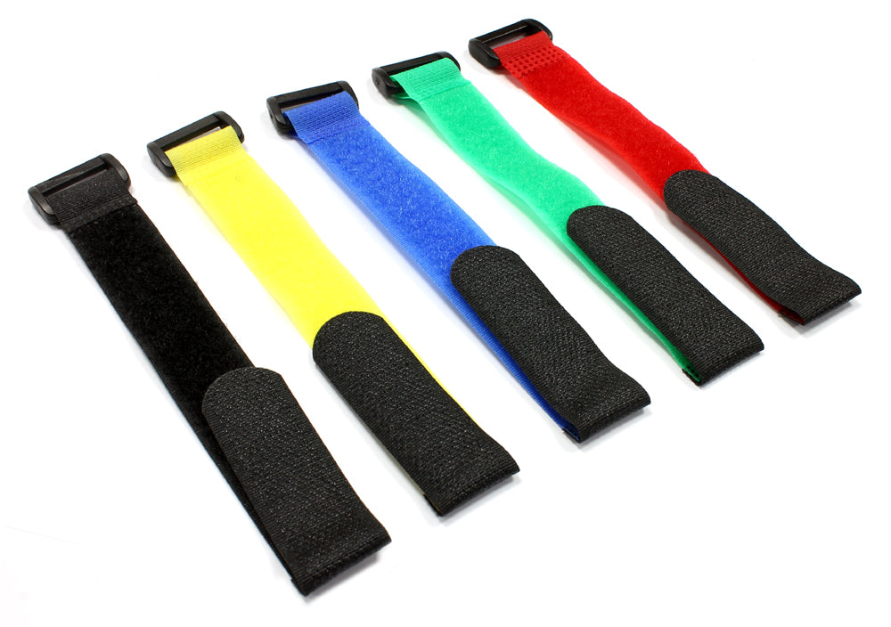 MULTICOLOR 200MM BATTERY STRAP (5) FOR RC CAR, BOAT, HELICOPTER & AIRPLANE C24835