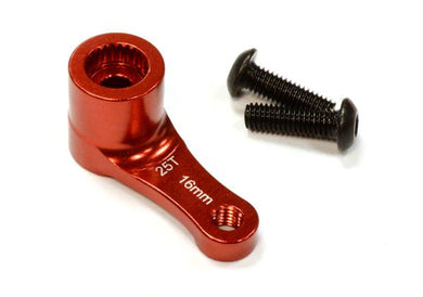 Billet Machined Alloy Servo Horn 25T for Futaba Servo (r=16mm) C25845RED