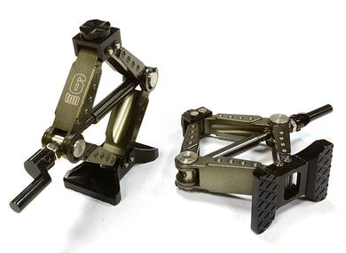 REALISTIC MODEL HEAVY-DUTY SCISSOR JACK (2) FOR 1/10 & 1/8 SCALE & ROCK CRAWLER