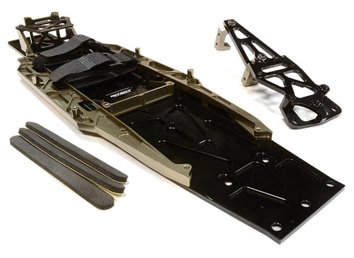 Billet Machined Complete LCG Chassis Conversion Kit for Traxxas 1/10 Slash 2WD C26146GREY