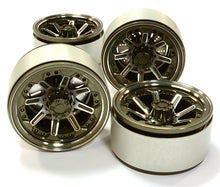 1.9 SIZE BILLET MACHINED ALLOY 8 SPOKE WHEEL(4) HIGH MASS TYPE FOR SCALE CRAWLER #26613