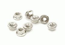 M3 Size Serrated 3mm Wheel Nut Flanged 8pcs for Most 1/10 Scale