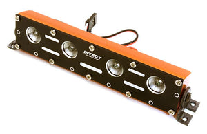 Realistic Roof Top LED Light Bar w/Metal Housing 125x18x27mm for 1/10, 1/8 & 1/5