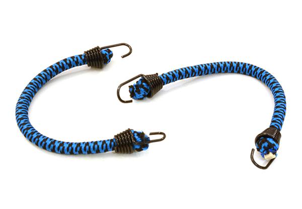1/10 Model Scale 4x100mm Bungee Elastic Cord Strap w/ Hooks for Off-Road Crawler C26930BLACKBLUE