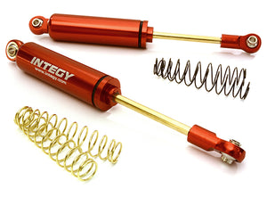MACHINED 110MM TYPE OFF-ROAD SHOCKS W/ INTERNAL SPRING FOR 1/10 SCALE CRAWLER C27176RED