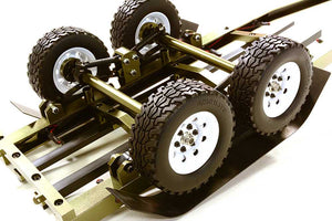 Machined Alloy Dual Axle Boat Trailer Kit for 1/10 Scale RC 670x190x160mm #C27640GUN