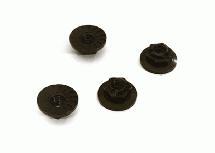 INTEGY Realistic M4 Size Machined 4mm Serrated Wheel Nuts Flanged for Most 1/10 Scale