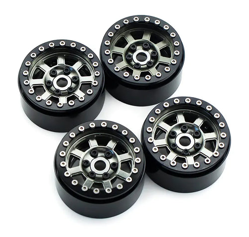 1.9 Size Billet Machined Alloy Wheel (4) for 1/10 Scale Off-Road Crawler #C30759