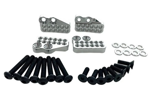 Alloy Machined Shock Upper Add-On Mounts for Axial 1/10 Capra 1.9 Unlimited #C31383SILVER