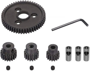 Steel 32 Pitch 54T Spur+15+17+19T Pinion Set w/5mm for Most Traxxas 1/10 4X4 #C31665