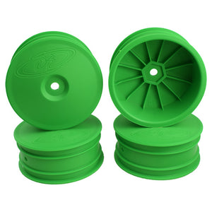 Speedline Buggy Wheels for TLR 22-4 / Tekno EB410 / Front / GREEN / 4Pcs #DER-SB4-L4G