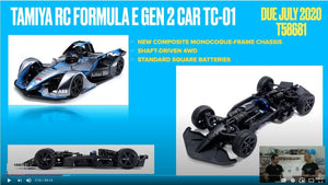 Tamiya 58681 Formula E Gen2 RC-01 1/10 On-Road RC Car Kit