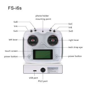 FLYSKY I6S 6 channel radio suit drone w/o mount