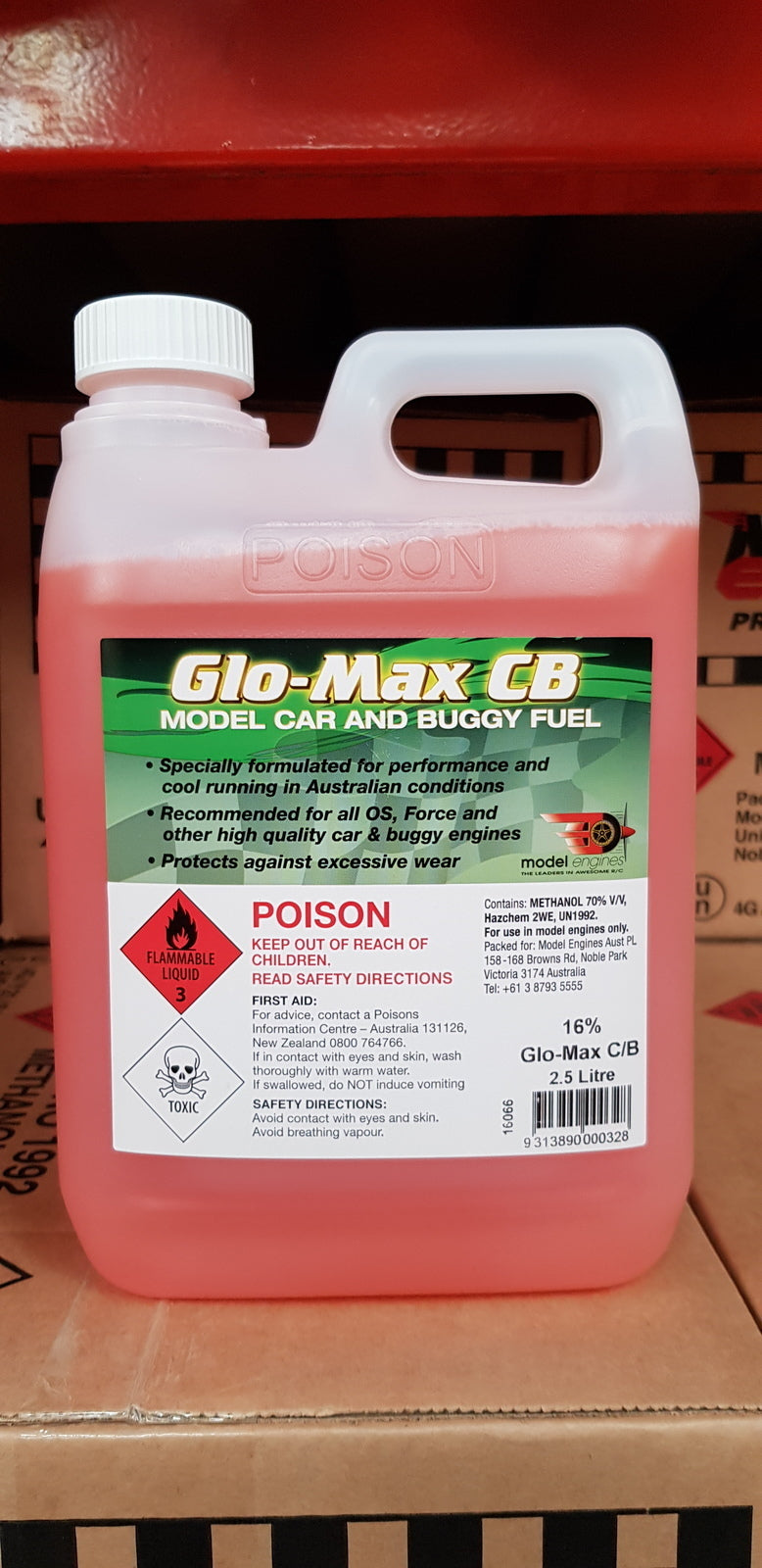(DG) GLO-MAX CB FUEL 20% NITRO 2.5 LT #GMCB2025