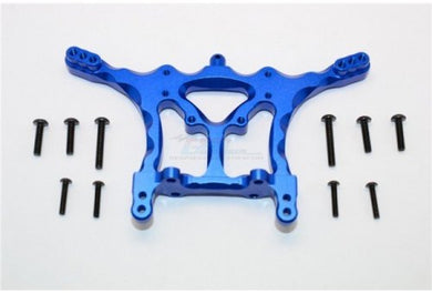 GPM Blue Aluminium Traxxas Rustler VXL Rear Shock Tower