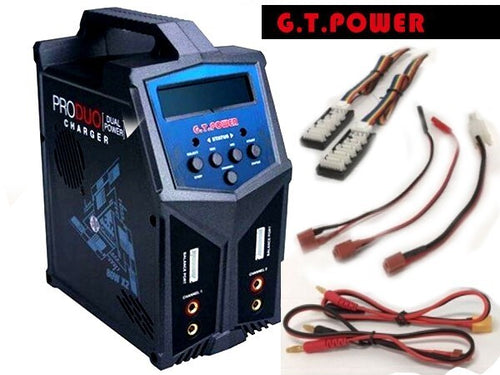 GT POWER X2 Multi Chem Duo charger 2x80W AC/DC #GT-X2