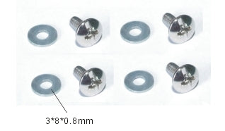 HAIBOXING S127 ROUND HEAD SCREW 3*8MM +SHIMS #HBX-S127