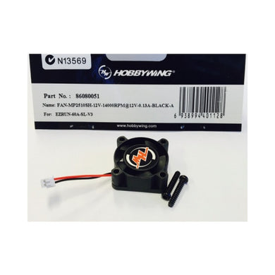 HOBBYWING FAN MP2510SH 12V 14000RPM BLACK-A #86080051