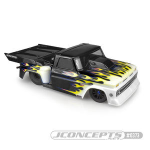 JCONCEPTS 1966 Chevy C10 Step-Side - Ultra Rear Wing (fits 1/10 short course) CLEAR #0373