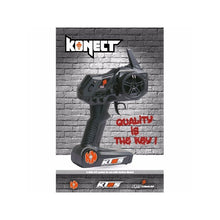 KONECT 2.4 GHZ R/C Radio & Receiver Set Konect KT2S + - KN-KT2S-PLUS/SET