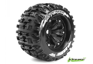 Louise 3.8" MT-Pioneer Tyres on Black Rims - Glued Wheels 2Pcs