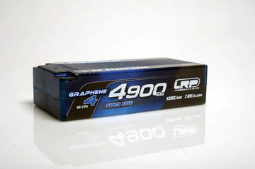 LRP 431284 HV STOCK SPEC SHORTY GRAPHENE-4 4900MAH HARDCASE BATTERY - 7.6V LIPO - 135C/65C