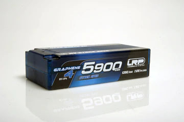 LRP 431285 HV STOCK SPEC SHORTY GRAPHENE-4 5900MAH HARDCASE BATTERY - 7.6V LIPO - 135C/65C