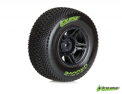 LOUISE #SC-Groove 1/10 SC Soft Rear Tyre & WHEEL (2PCS)