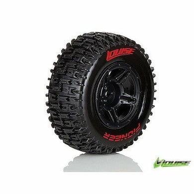 LOUISE SC-Pioneer 1/10 Tyre/Rim Associated 4X4 (2PCS) 12MM HEX