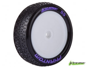 LOUISE E-Phantom 1/10 Buggy 2wd Front Tyres (TIRES & INNERS ONLY 2PCS)