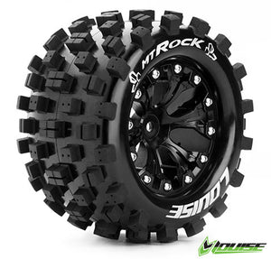 LOUISE MT-Rock 2.8 tyre w/rim Black 12mm hex #LT3275BH
