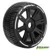 LOUISE 1/8th GT SHIV wheel/tyre blk/chrome Soft MFT #LT3284VBC