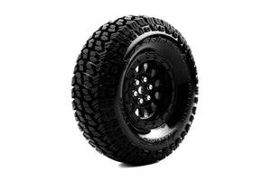 CR-Griffin Super Soft Crawler Tyre 1.9" class tyre 12mm hex Chrome Black #LT3344VBC