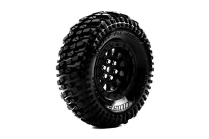 CR-Champ Super Soft Crawler Tyre 1.9" class tyre 12mm hex Chrome Black #LT3345VBC