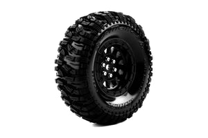 CR-Mallet Super Soft Crawler Tyre 1.9" class tyre 12mm hex Chrome Black #LT3346VBC
