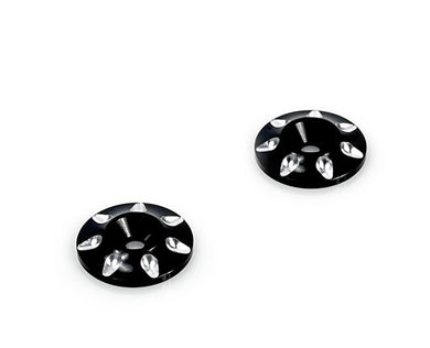 Muchmore Racing Aluminium Wing Washer Ver.2 Black (2pcs) MMR-MX-WWK2