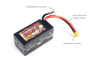 IMPACT HV LI-PO BATTERY 5600MAH/15.2V 130C SHORTY LENGTH FOR 1-8TH #MR-MLSG-4SSTHV5600