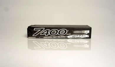 NOSRAM HV STOCK SPEC GRAPHENE-4 7400MAH 135C - HARD CASE 7.6V LIPO BATTERY - NOS999652