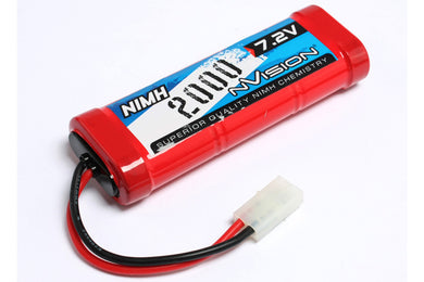 nVision NiMH 2000 7,2V Stick w/Tamiya Plug 14 AWG