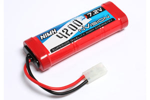 nVision NiMH 4200 7,2V Stick w/Tamiya Plug 14 AWG