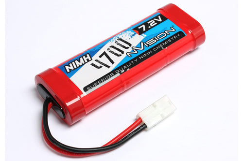 nVision NiMH 4700 7,2V Stick w/Tamiya Plug 14 AWG #NVO1003