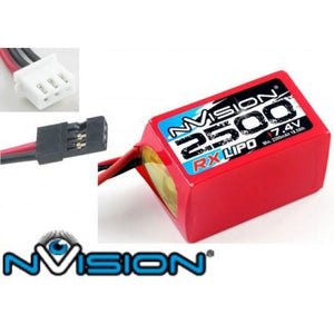 nVision RX LiPo 2500 7,4V Hump (Uni plug)