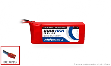 LiPo 1000mAh 3S 11.1V 35C (Deans plug)